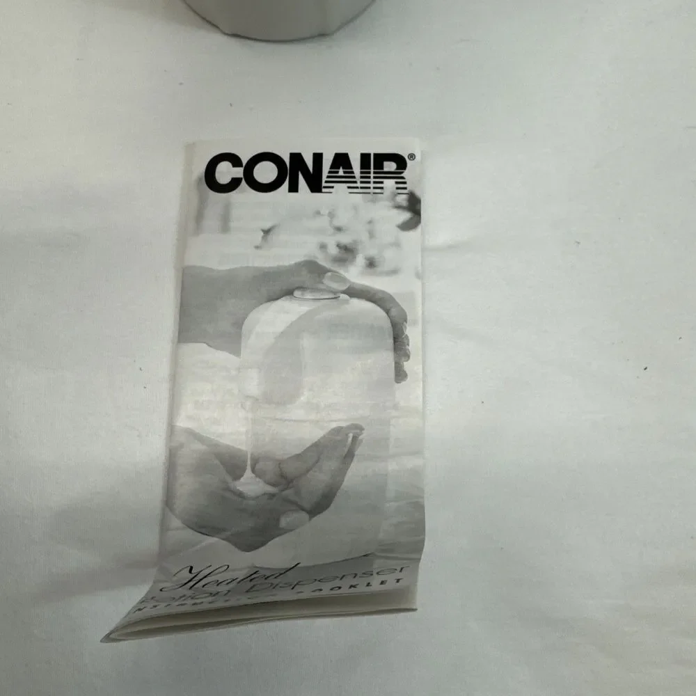 NEW Conair Heated Lotion Dispenser Warmer HLD20P Pearl White 16 oz Variable Heat